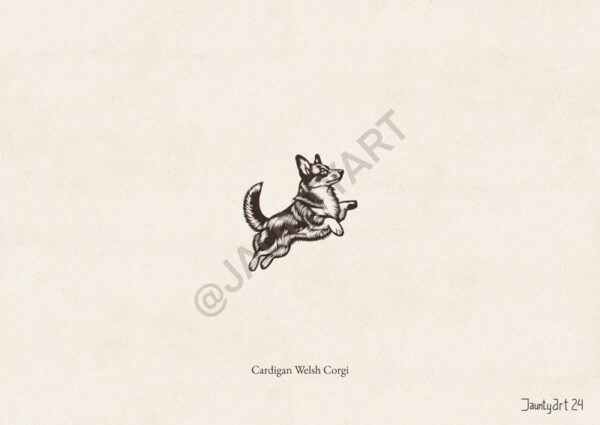 Cardigan Welsh Corgi Illustration