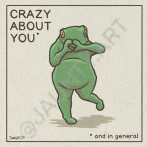 Crazy About You Caveat Frog